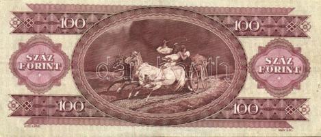1993. 100Ft kissé eltolódott elő-és hátlapi nyomattal T:II