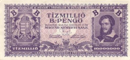 1946. 10.000.000BP (2x) kétféle színváltozat T:I-