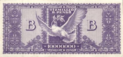 1946. 10.000.000BP (3x) kétféle színváltozat T:I-