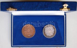 1990. "Mátyás király halálának 500. évfordulója emlékére" Br+ffém pár. Szign. Bozó T:BU + ...