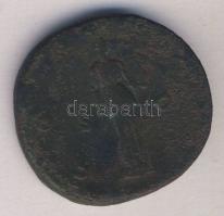 Római Császárság HADRIANUS 117-138. "COS III SC / Álló Diana" Sestertius (22.8g) T:3