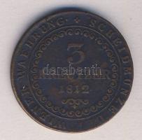 Ausztria/magyar verdejel 1812B 3Kr T:3 (rep.)