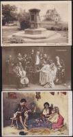CIGÁNY motívum, 8 db jó minőségű régi képeslap / 8 Gypsy cards