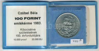 1983. 100Ft "Czóbel" T:Bu Eredeti tokban, tanúsítvánnyal!