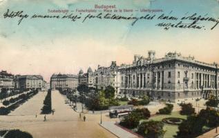 Budapest V. Szabadság tér villamossal (Rb)