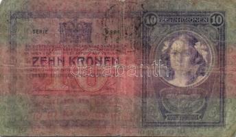 1904. 10K román körbélyegzővel T:IV + 1914. 50K (2x)román körbélyegzővel T:II