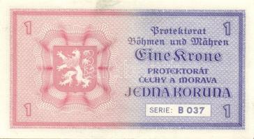 Német 3. Birodalom/Cseh-Morva Protektorátus 1940. 1K T:II