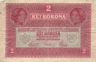 1917. 2K (2x) "Oktober 1920" fny-sal, T:II,III+