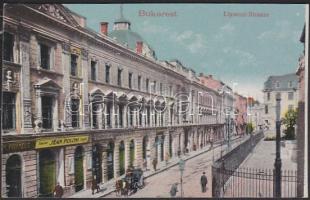 Bucharest Lipscani street with the shop of Jean Poloni