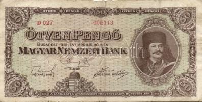 1930. 20P + 1945. 50P (3x) + 1946. 10.000.000BP T:III