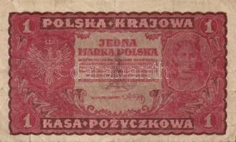 Lengyelország/német megszállás 1917. 1/2M + 1919. 1M (2x) 2klf + 2db szükségpénz Königshütte 1921. 1...