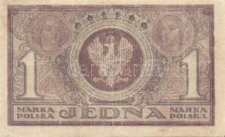 Lengyelország/német megszállás 1917. 1/2M + 1919. 1M (2x) 2klf + 2db szükségpénz Königshütte 1921. 1...