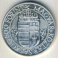 1991. 500Ft Ag "II. János Pál pápa.." T:BU