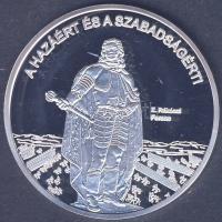 DN "Nemzetünk nagyjai-II. Rákóczi Ferenc" Ag emlékérem 10,37g T:PP Tanúsítvánnyal!