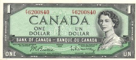 Kanada 1954. 1$ + 1973. 1$ T:I,II+