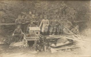 Group of K.u.K. artillery soldiers photo