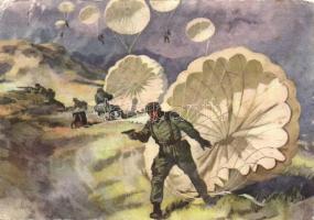 NS military propaganda, parachutists (EB)