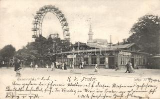 Vienna II. Prater ferris-wheel and Restaurant Grüner Jäger