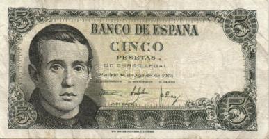 Spanyolország 1928. 100P + 1951. 5P T:III+