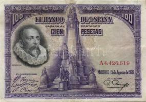 Spanyolország 1928. 100P + 1951. 5P T:III+