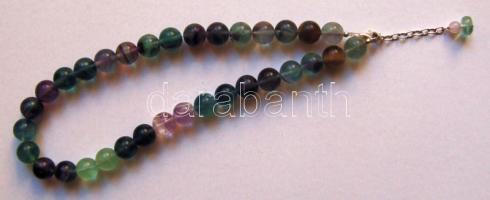 Fluorit nyaklánc ezüst (Ag) szerelékkel