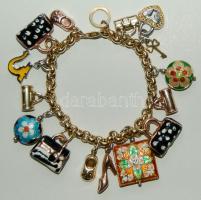 Aranyozott ezüst (Ag) zsuzsus karlánc 40,6 gr