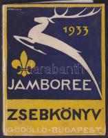 1933 Jamboree zsebkönyv: Gödöllő - Budapest - névre szólóan, térképpel (térképen tépődés, de egyébként szép állapotban)