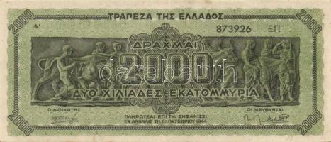 Görögország 1939. 50Dr T:I + 1944. 2.000.000.000Dr T:II,III