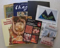 8 db művészet témájú könyv