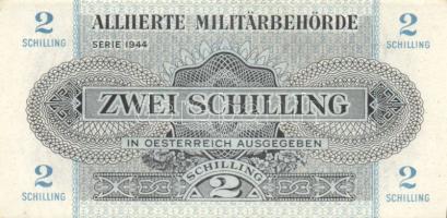 Ausztria/nemzetközi megszállás 1944. 1Sch + 2Sch + 5Sch T:I,II,II/III