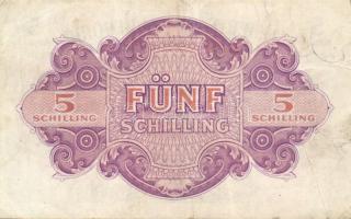 Ausztria/nemzetközi megszállás 1944. 1Sch + 2Sch + 5Sch T:I,II,II/III