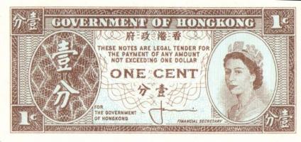 Hongkong 1945. 1c + 1961. 1c + Burma/japán megszállás 1942-44. 100R + Kína/Central Bank/Bank of Chin...
