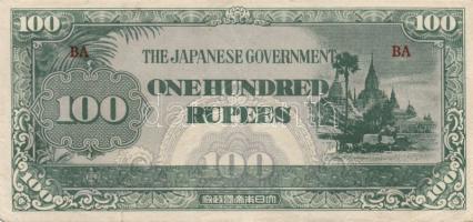 Hongkong 1945. 1c + 1961. 1c + Burma/japán megszállás 1942-44. 100R + Kína/Central Bank/Bank of Chin...