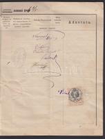 1884 Joghallgató leckekönyvének másolata számos híres jogtudós saját kezű aláírásával Wenzel, Pulszk...