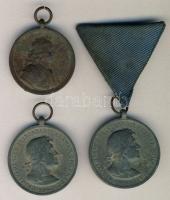 1938. "Rákóczi-Felvidék felszabadulása" emlékérem T:3 + 1940. "Erdélyi részek felszabadulásának emlékére" fém emlékérem (2x) szalaggal és szalag nélkül T:3