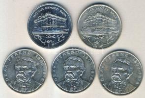 1992-1994. 200Ft "MNB" (2x) + "Deák" (3x) Ag T:2