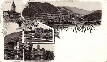 Brassó with shooting hall litho