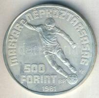 1981. 500Ft Ag "Labdarúgó VB" T:BU Csak 6000db!