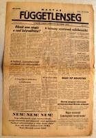 1956 október 31-ei Magyar Függetlenség jó állapotban