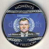 Libéria 2004. 10$ "Szabadság pillanatai- Lech Walesa" multicolor T:PP