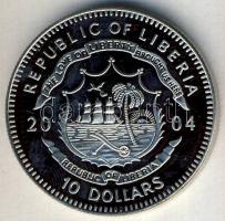 Libéria 2004. 10$ "Szabadság pillanatai- Lech Walesa" multicolor T:PP