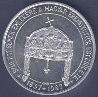 1987. "MÉE-Erzsébet királyné" Ag emlékérem 36,7g. Szign:Kekri T:PP