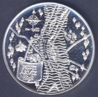 1988. MÉE  Wesselényi  Miklós  a Nagy árvíz emlékére / Pesti Árvíz 1838 Ag emlékérem T:PP