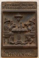 Német öntöttvas reklám papírnehezék