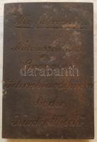 Német öntöttvas reklám papírnehezék