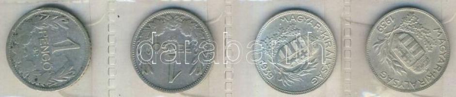 1925-1939. 1P Ag (4x) T:2,3