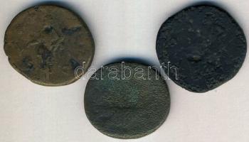 Római Császárság HADRIANUS 117-138. 3db klf As T:3-,4