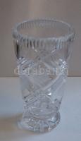 Kristályváza / crystal vase 18 cm