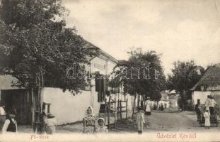 Kövi main street, the shop of János Vlachó (EK)