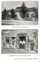 Baksa with the shop of Rosenberger